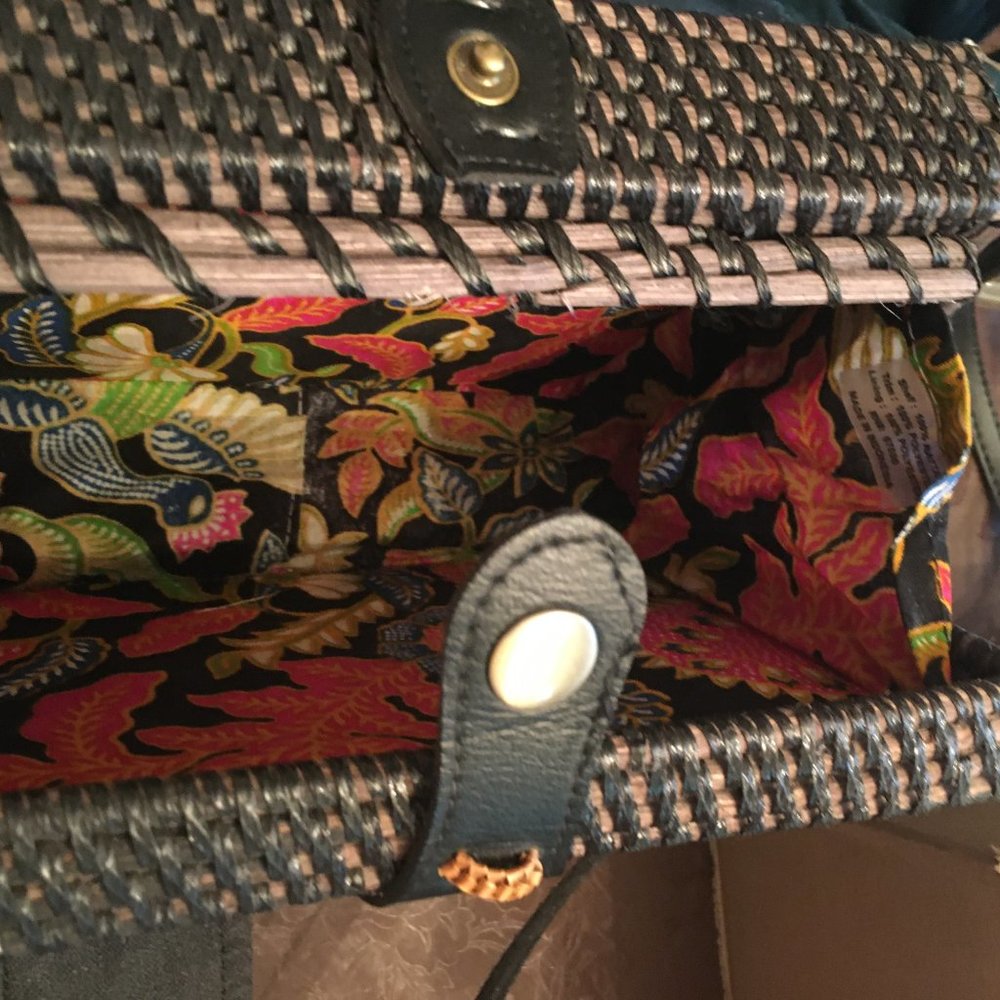 Collection 18 Rectangle Rattan Handbag - Picture 5 of 10